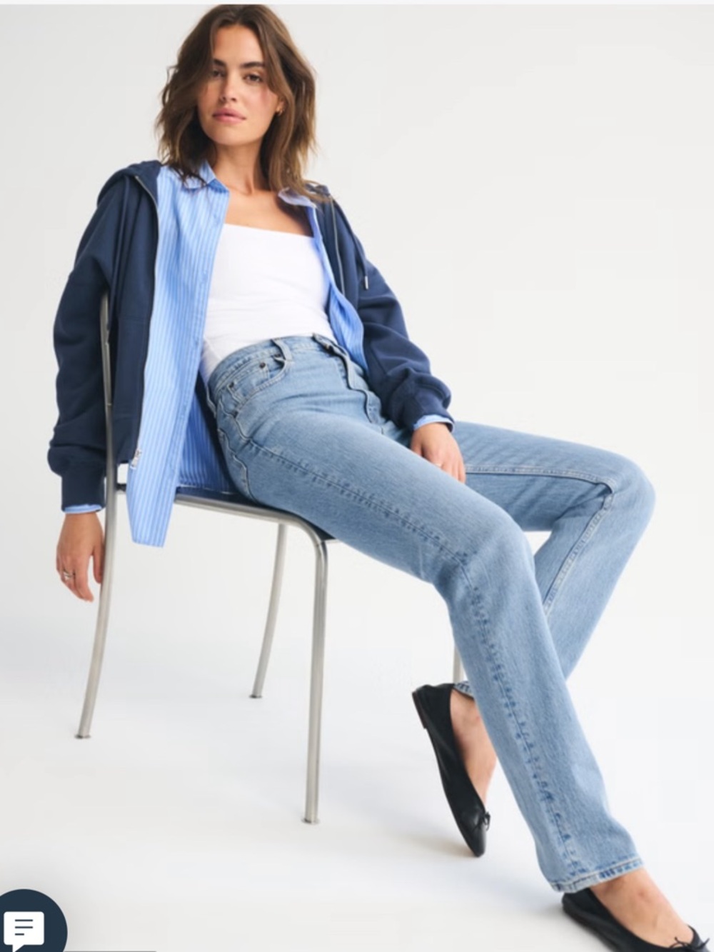 Abercrombie Ultra High Rise 90s Straight Jean
